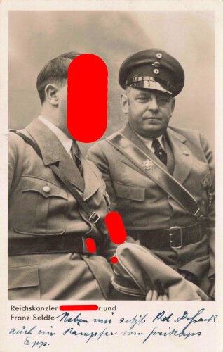 Ansichtskarte "Reichskanzler Adolf Hitler uind Franz Seldte"