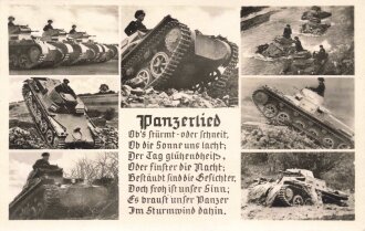 Ansichtskarte "Panzerlied"