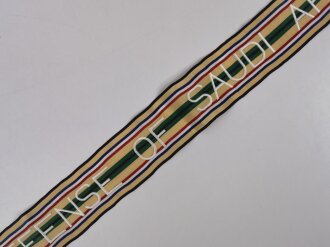 U.S. ARMY Battle Streamer for U.S. Army Flag, " DEFENSE OF SAUDI ARABIA"  93cm