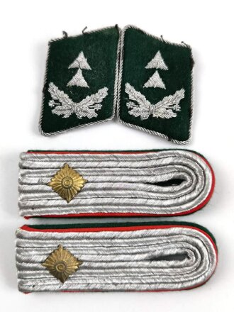 Luftwaffe, Paar Kragenspiegel und Schulterklappen für einen Oberzahlmeister