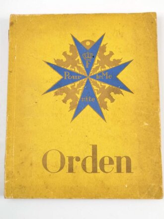 Sammelbilderalbum "Orden" - Eine Sammlung der bekanntesten deutschen Orden und Ausszeichnungen, ca 70 Seiten, komplett, Einband abgegriffen