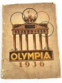 Sammelbilderalbum "Olympia 1936" Cremer, komplett, Einband fleckig