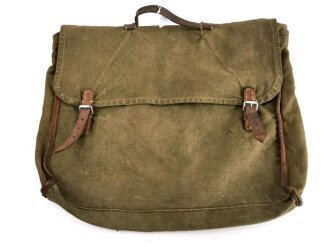 Kleidertasche 31 der Wehrmacht, als Feldpost Versandtasche verwendet