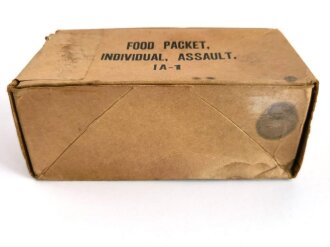 U.S. most likely 1950´s "Food packet, individual, assault IA-1" carton, empty