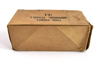 U.S. most likely 1950´s "Food packet, individual, assault IA-1" carton, empty