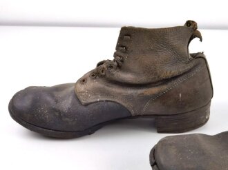 Paar Halbschuhe für Mannschaften der Wehrmacht. Ungereinigtes Paar, Sohlenlänge 32,5cm