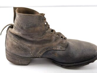 Paar Halbschuhe für Mannschaften der Wehrmacht. Ungereinigtes Paar, Sohlenlänge 32,5cm