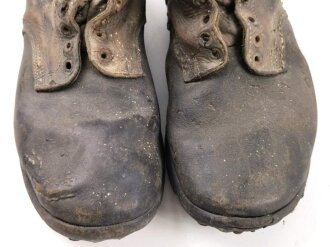 Paar Halbschuhe für Mannschaften der Wehrmacht. Ungereinigtes Paar, Sohlenlänge 32,5cm