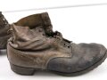 Paar Halbschuhe für Mannschaften der Wehrmacht. Ungereinigtes Paar, Sohlenlänge 32,5cm