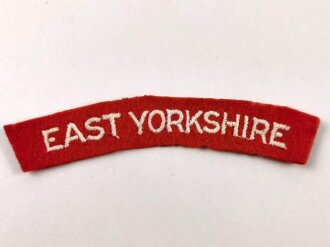 British WWII " East Yorkshire" Shoulder title