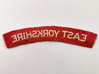 British WWII " East Yorkshire" Shoulder title