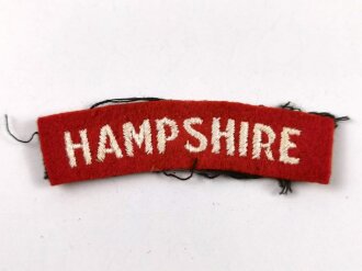 British WWII " Hampshire" Shoulder title