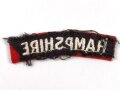 British WWII " Hampshire" Shoulder title