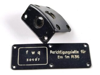 Teile einer Berichtigungslatte für Entfernungsmesser R36 der Wehrmacht