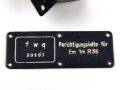 Teile einer Berichtigungslatte für Entfernungsmesser R36 der Wehrmacht