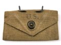 U.S. WWII Bandage pouch. Khaki, dated 1942, used