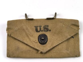 U.S. WWII Bandage pouch. Khaki, dated 1941, used