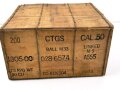 U.S. Army , wooden crate for 200 Ball Cal.50d. Clips " Small Arms Ammunition"