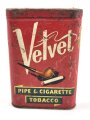 U.S.  WWII " Velvet" Pipe & Cigarette Tobacco tin, empty