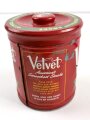 U.S.  1950/60´s " Velvet" Pipe & Cigarette Tobacco tin, empty, 16cm high