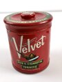 U.S.  1950/60´s " Velvet" Pipe & Cigarette Tobacco tin, empty, 16cm high