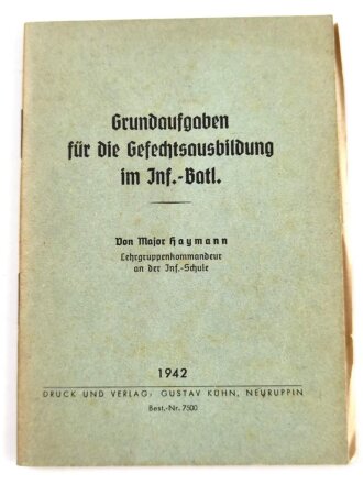 "Grundlaufgaben für die Gefechtsausbildung im...