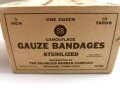 U.S. WWII, Gauze Bandage. new old stock, you will receive one ( 1 ) piece out of the original carton box.