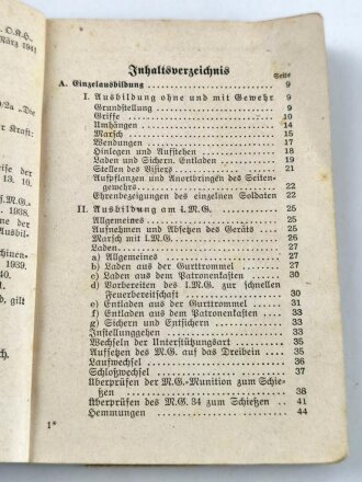 H.Dv. 130/2a "Ausbildungsvorschirft für die Infanterie Heft 2a Die Schützkompanie", 255 Seiten, datiert 1941, DIN A6