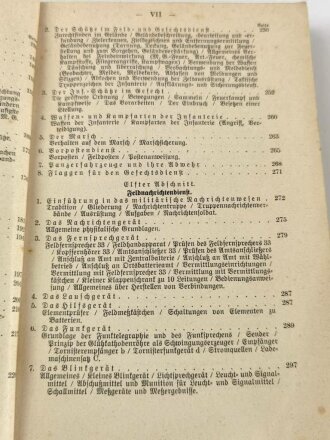 "Der Dienstunterricht im Heere - Ausgabe für den Schützen der Infanterie-Nachrichteneinheit", Jahrgang 1940, 383 Seiten, DIN A5, gebraucht,