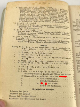 "Der Dienstunterricht im Heere - Ausgabe für den Schützen der Infanterie-Nachrichteneinheit", Jahrgang 1940, 383 Seiten, DIN A5, gebraucht,