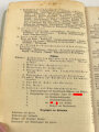 "Der Dienstunterricht im Heere - Ausgabe für den Schützen der Infanterie-Nachrichteneinheit", Jahrgang 1940, 383 Seiten, DIN A5, gebraucht,