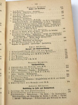 "Der Dienstunterricht im Heere - Ausgabe für den Schützen der Schützenkompaniet", Jahrgang 1940, 332 Seiten, DIN A5, gebraucht, Umschlag fast gelöst