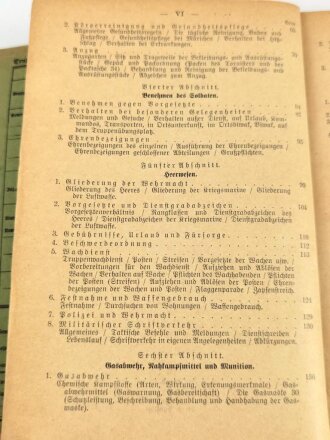 "Der Dienstunterricht im Heere  - Ausgabe für den Schützen der S.M.G.Schützen", Jahrgang 1937/38, ca. 350 Seiten, DIN A5, Umschlag gelöst