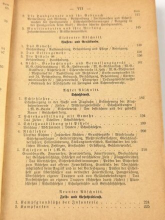 "Der Dienstunterricht im Heere  - Ausgabe für den Schützen der S.M.G.Schützen", Jahrgang 1937/38, ca. 350 Seiten, DIN A5, Umschlag gelöst