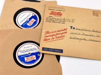 U.S. WWII, Pepsi Cola " recorded message from your...