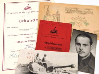 Deutschland nach 1945, Gemeinschaft der Sturmartillerie e.V., Konvolut eines Mitglieds