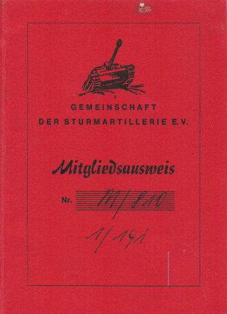 Deutschland nach 1945, Gemeinschaft der Sturmartillerie e.V., Konvolut eines Mitglieds