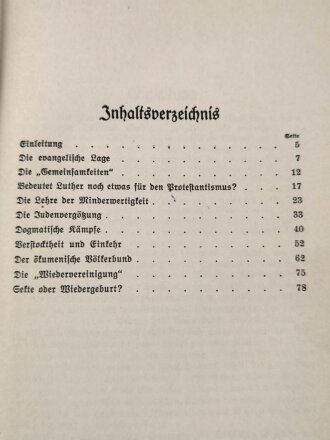 "Protestantische Rompilger, Der Verrat an Luther (...)", Alfred Rosenberg,1937, 86 Seiten, ca. DIN A5, gebraucht