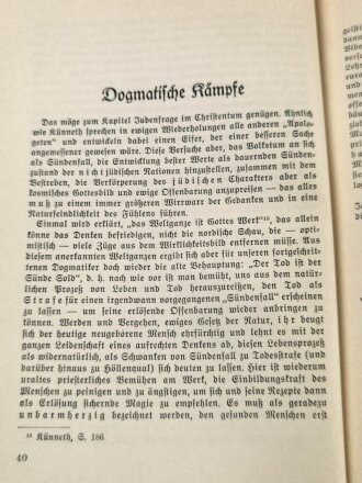 "Protestantische Rompilger, Der Verrat an Luther (...)", Alfred Rosenberg,1937, 86 Seiten, ca. DIN A5, gebraucht