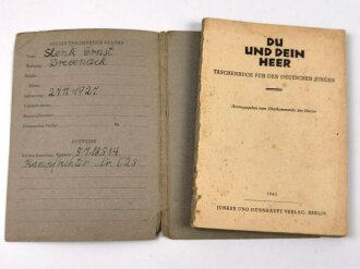 "Du und dein Heer" Taschenbuch für deutschen Jungen, datiert 1943, 83 Seiten DIN A6, Einband lose