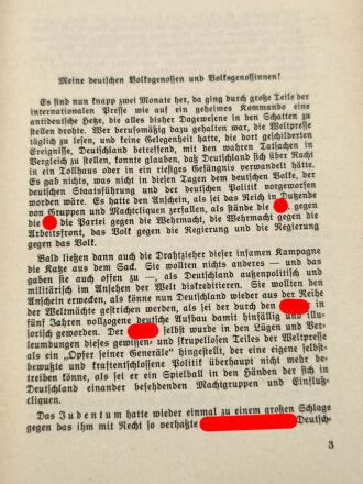 Material für Redner und Presse "Rede des...