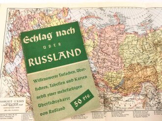 "Schlag nach über Russland", fleckig, unter DIN A5, 32 Seiten