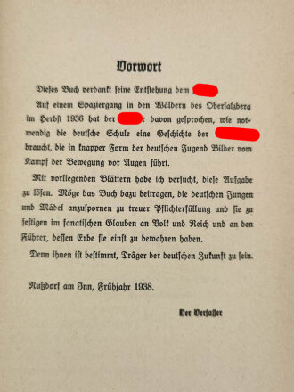 "Kampf um Deutschland Ein Lesebuch für die deutsche Jugend", 1939, 107 Seiten