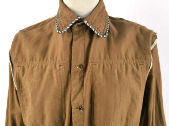 SA Dienstbluse für einen Angehörigen der Jäger Standarte 5 Bamberg (Gruppe Bayerische Ostmark). Die Effekten Originalvernäht