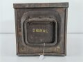 British 1943 dated metal ammo box, uncleaned, original paint