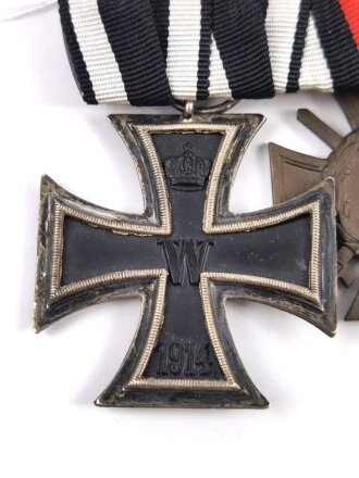 4er Ordensspange, Eisernes Kreuz 2. Klasse 1914 mit...