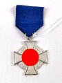 Treudienst- Ehrenzeichen in Silber für 25 Jahre im Verleihungsetui, beides im sehr guten Zustand