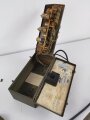 U.S. Army WWII Signal Corps Mine Detector Set SCR-625-C, dated 1944. Manual and Amplifier went wet at some point, otherwise in good condition. Original paint, not tested