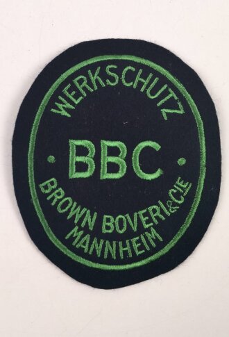 Ärmelabzeichen, Werkschutz der Firma BBC Mannheim
