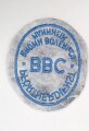 Ärmelabzeichen, Werkschutz/ Pförtnerdienst der Firma BBC Mannheim